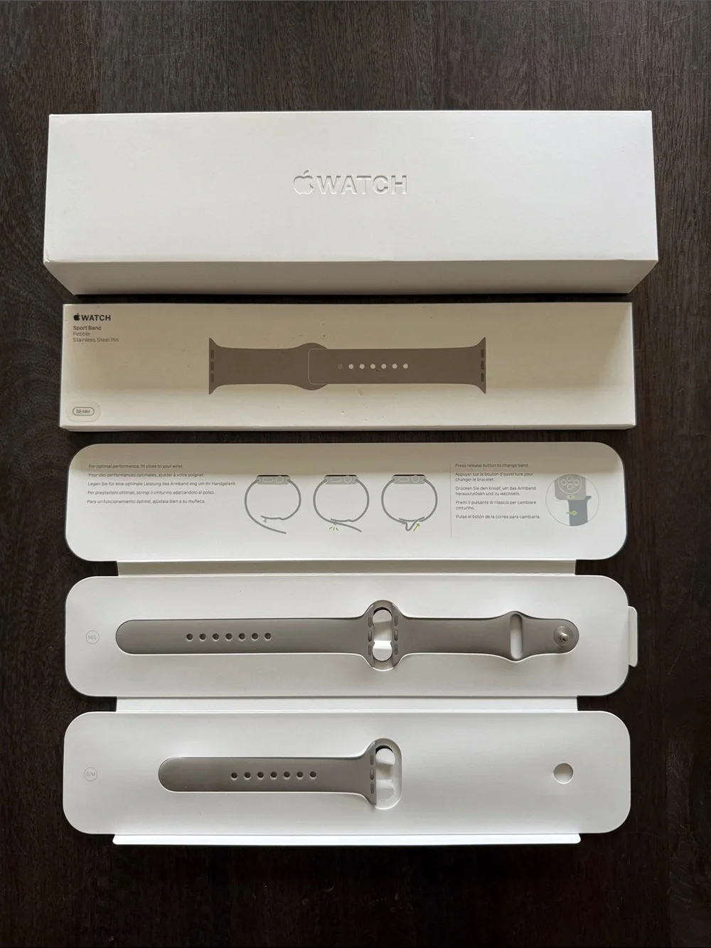 Apple Watch Sport Band - Silver